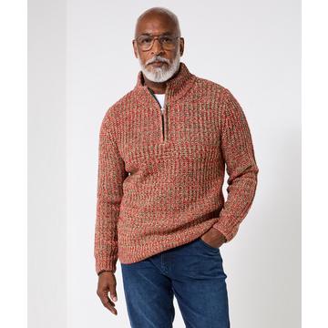 Fischerstrickpullover mit langen Ärmeln