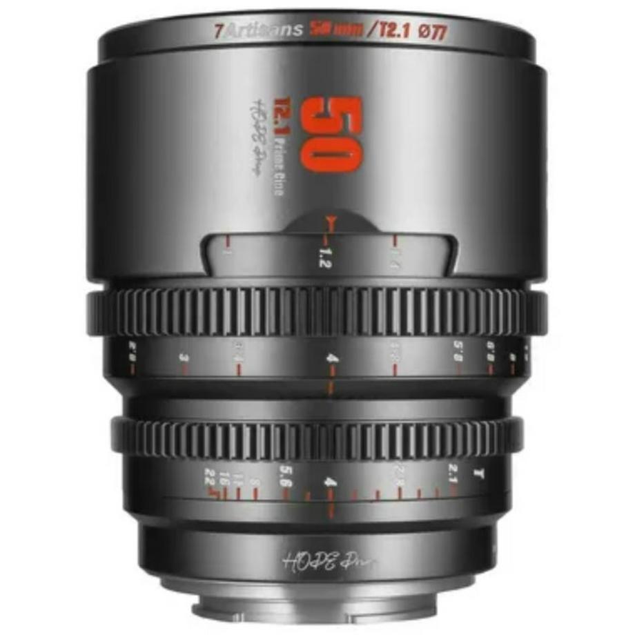7ARTISANS  7Artisans 50mm T2.1 Prime Cine (Sony E) Titane 