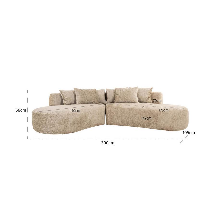 mutoni Sofa Cassie 4-Sitzer desert fusion  