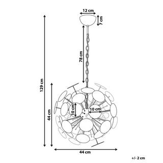 Beliani Lampe suspension en Métal Moderne MARITSA  