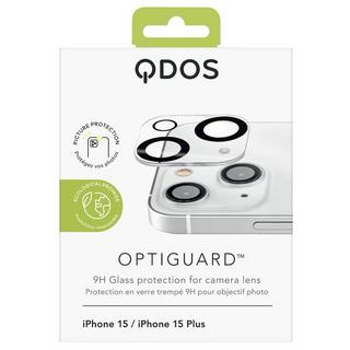 Qdos  Kamerafolie iPhone 15/15 + OptiGuard, 