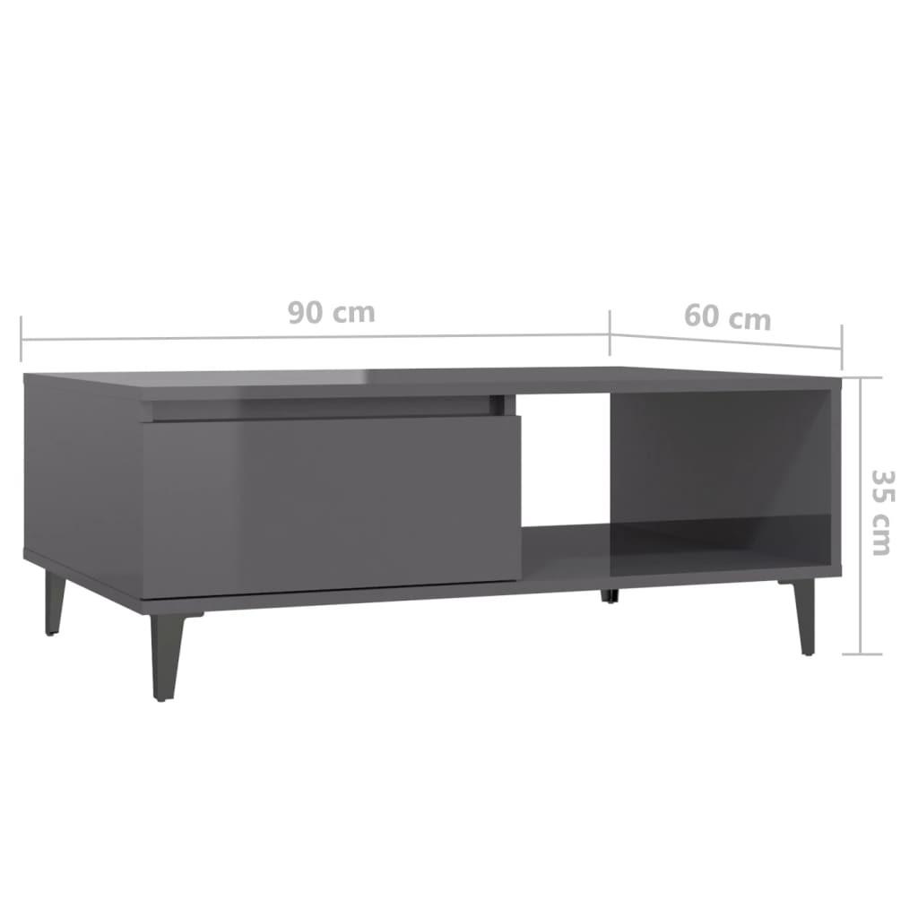 VidaXL Table basse bois d'ingénierie  