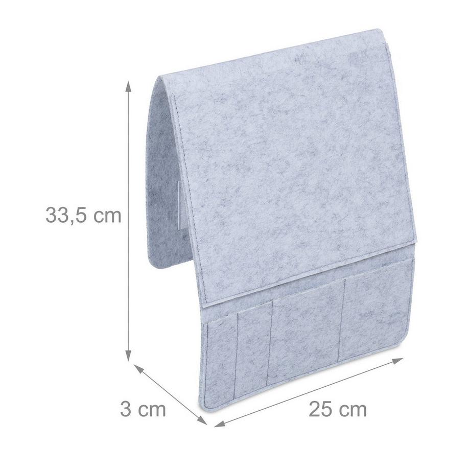 B2X 2er Set Betttaschen mit 5 Fächern  