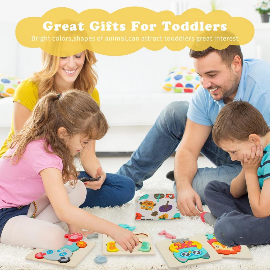 Activity-board  Holzpuzzle für Kinder, 3D-Kinderpuzzle aus Holz mit Aufbewahrungstasche 