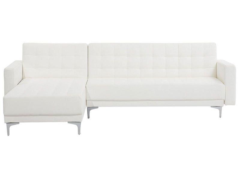 Beliani Ecksofa aus Kunstleder Modern ABERDEEN  