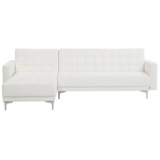 Beliani Ecksofa aus Kunstleder Modern ABERDEEN  