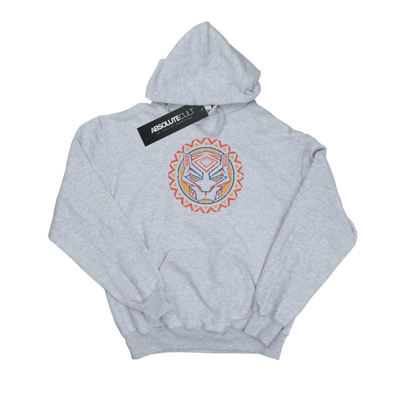 Image of Black Panther Tribal Panther Icon Kapuzenpullover Mädchen Grau 140/146