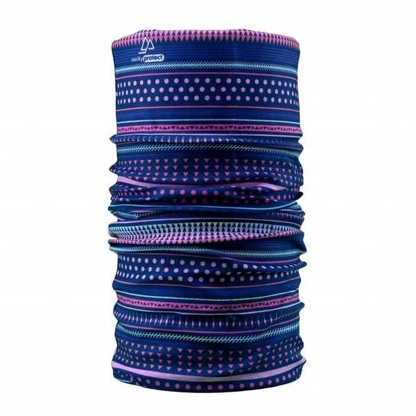 Image of Necky Protect Neckwarmer Multi Color Lines - ONE SIZE