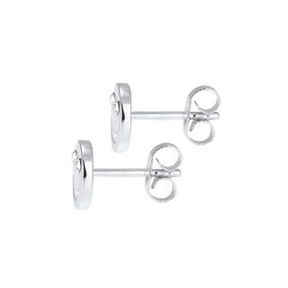 Elli  Boucles d'Oreilles Femmes Clous D'oreilles Smile Visage Avec Cristal 
