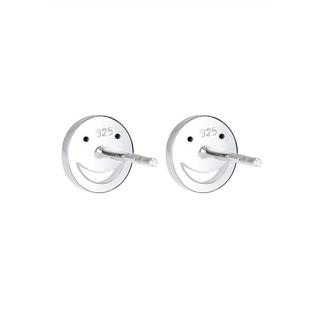Elli  Boucles d'Oreilles Femmes Clous D'oreilles Smile Visage Avec Cristal 