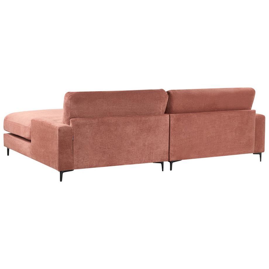 Beliani Linksseitiges Ecksofa aus Stoff  MALOY  