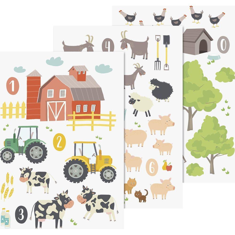 Image of Bastelset Fensterbilder Bauernhof Multicolor