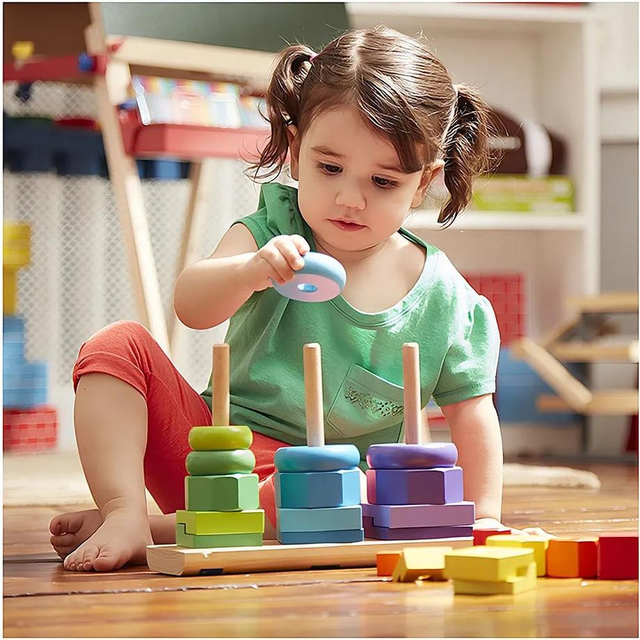 Melissa & Doug  Geometric Stacker 