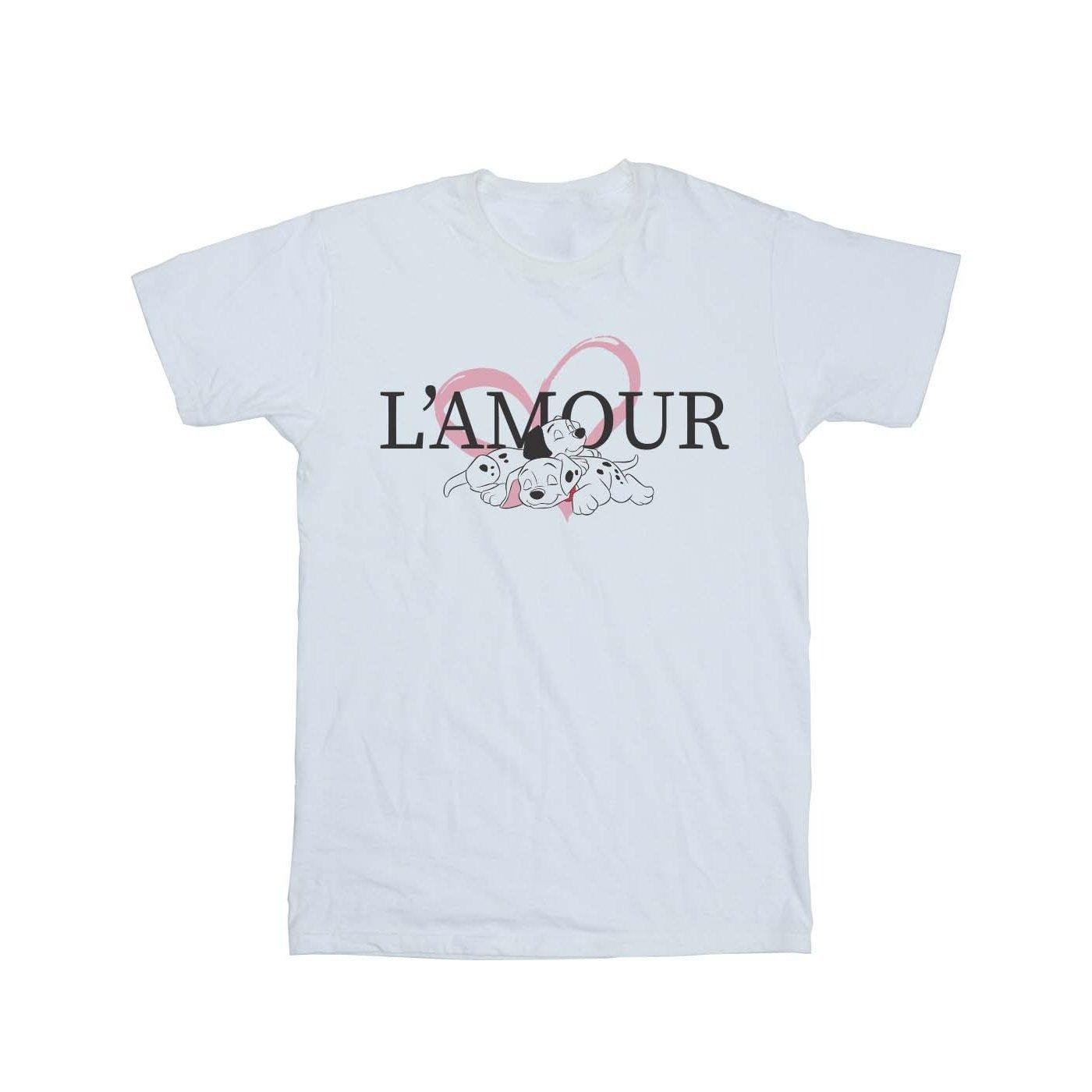 Image of 101 Dalmatians L'amour Tshirt Unisex Weiss 104