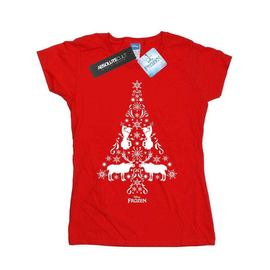 Disney Frozen T-Shirt Imprimé Sapin de Noël  