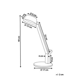 Beliani Lampe de bureau en Acier Moderne CHAMAELEON  