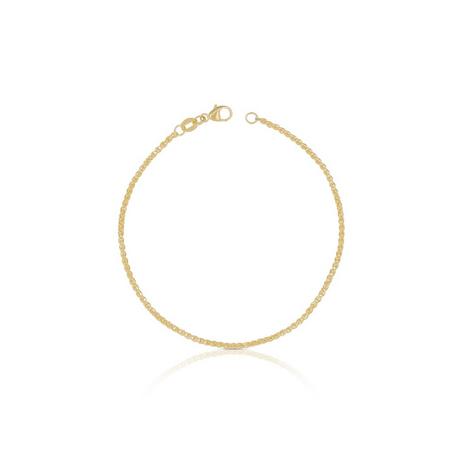 MUAU Schmuck  Armband Zopf Gelbgold 750, 19cm, 1.6mm 