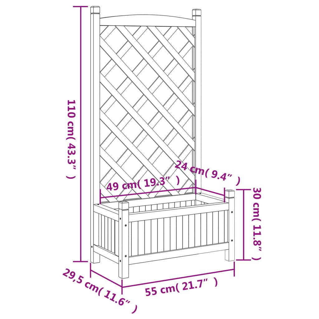 VidaXL Jardinière bois  