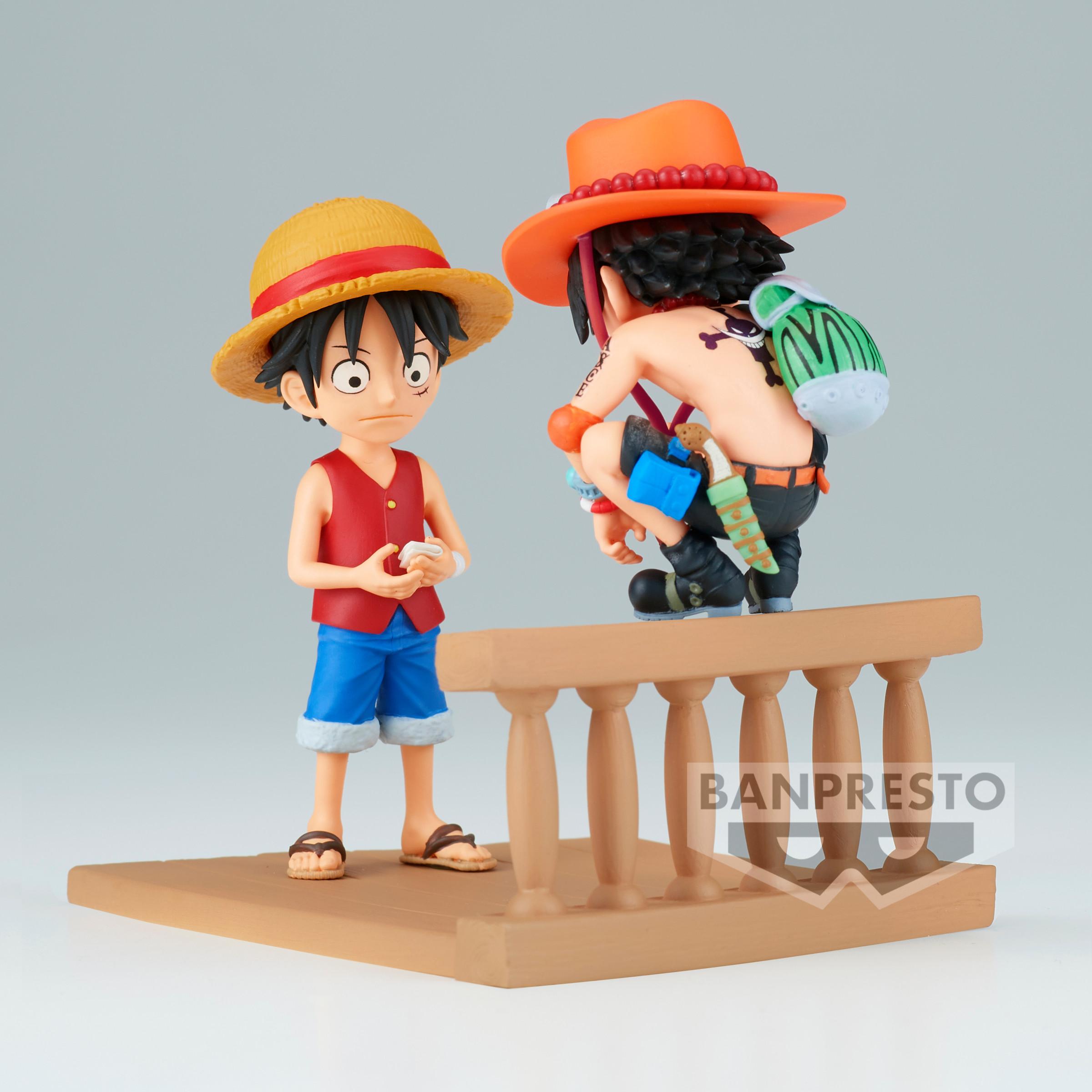 Banpresto  One Piece WCF Log Stories: Monkey D.Luffy Portgas D.Ace 8cm 