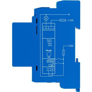 Shelly  Pro 1 LAN und WiFi-DIN-Rail Switch 1-fach Schaltaktor, BT 