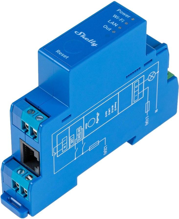 Shelly  Pro 1 LAN und WiFi-DIN-Rail Switch 1-fach Schaltaktor, BT 