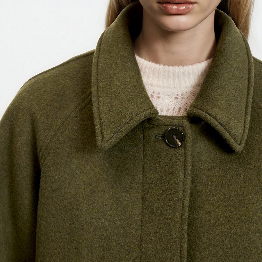 La Redoute Collections Manteau drap de laine mélangée  