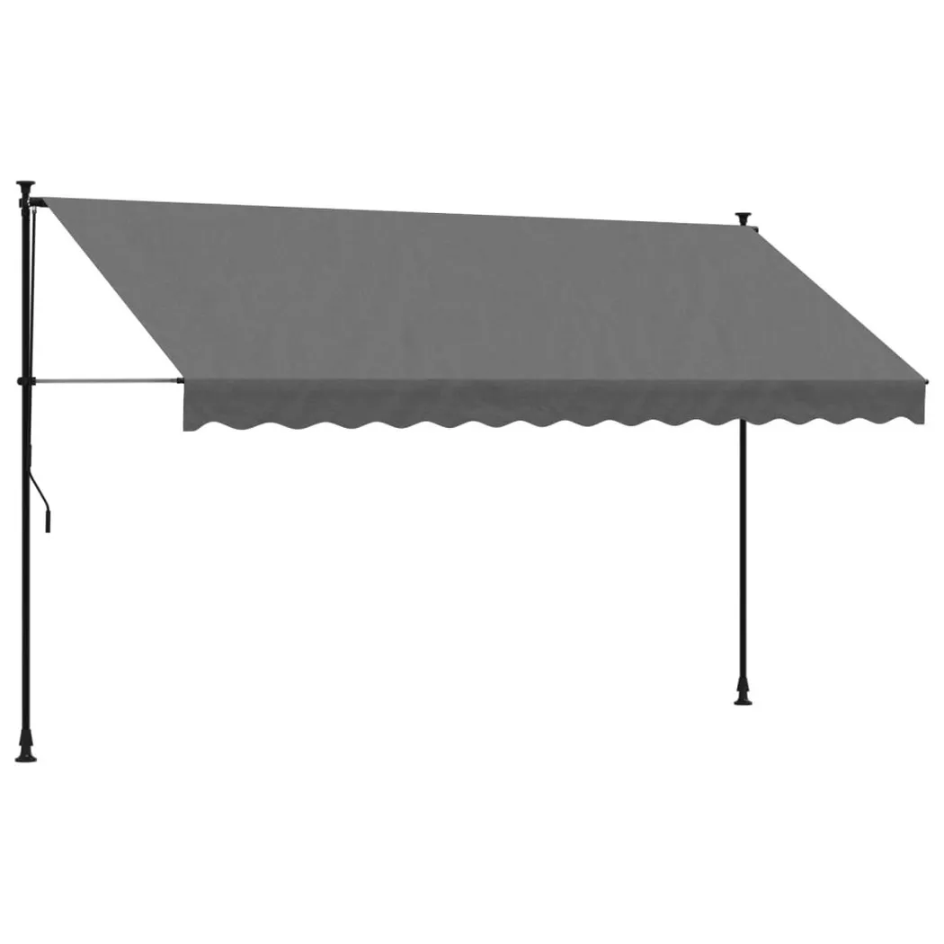 VidaXL - tenda da sole retrattile Tessuto, One Size, Grigio