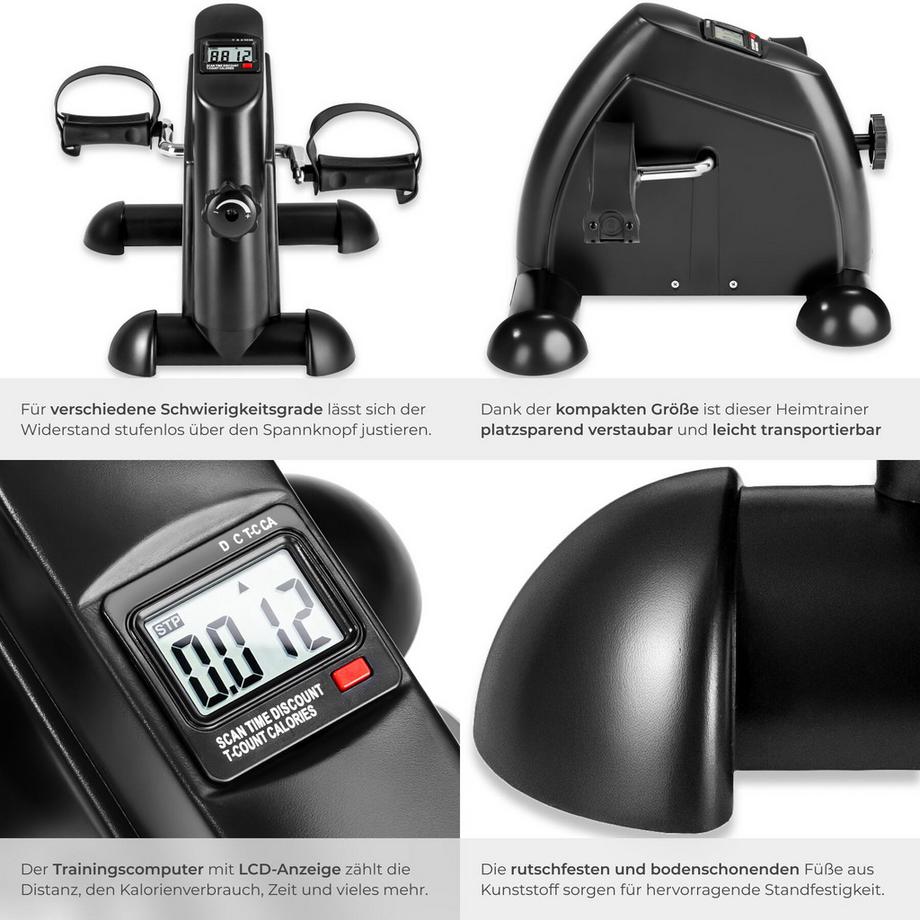 Tectake  Mini Bike  Für Beine und Arme mit Pedalriemen 