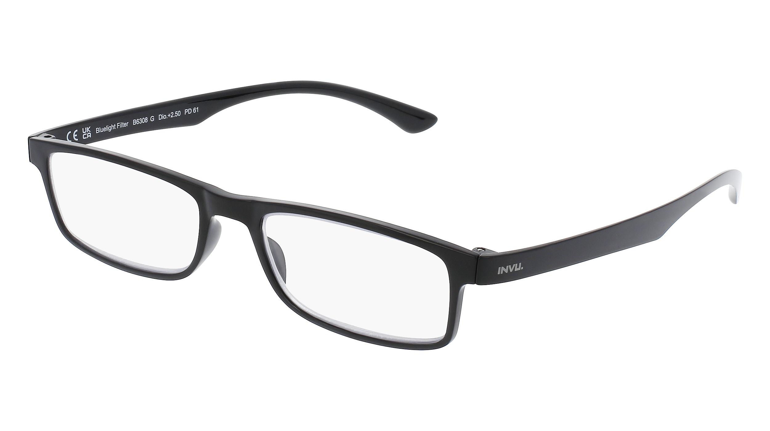 INVU Computerbrille Blaulichtfilter Gläser mit Etui  