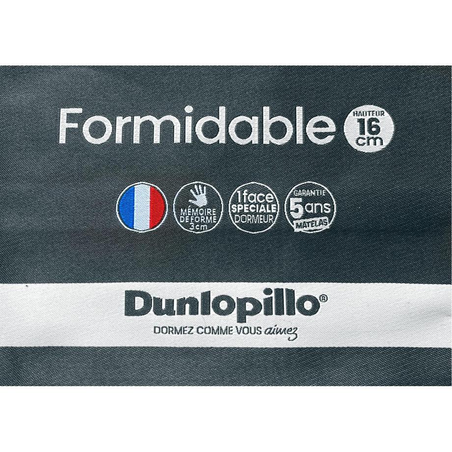 LINEA SOFA Canapé 4 places convertible express en tissu anthracite - Couchage 160 cm - Matelas 16 cm avec mousse à mémoire de forme CALITO  