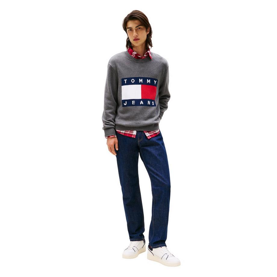 TOMMY JEANS  Pull Motiftyle Logo Et Drapeau 