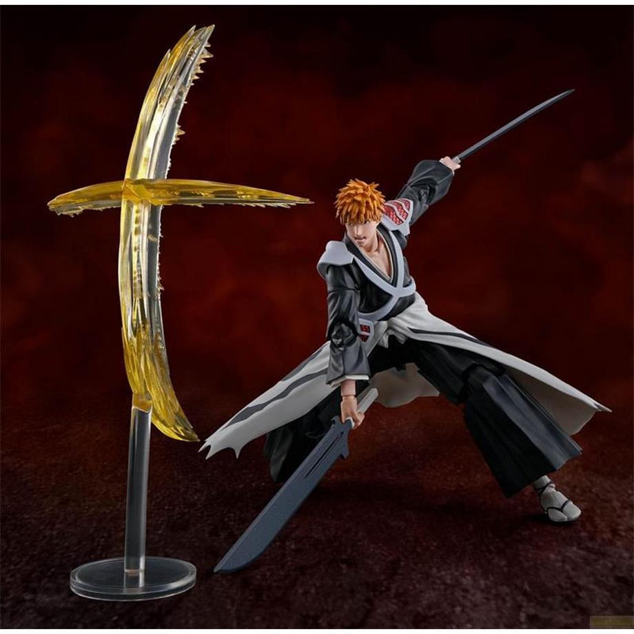 BANDAI TAMASHII NATIONS  AF Bleach TYBW SHF: Ichigo Kurosaki Dual Zangetsu 16cm 