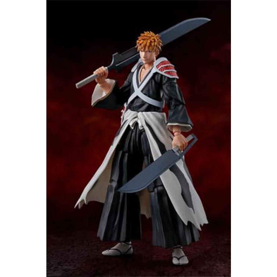 BANDAI TAMASHII NATIONS  AF Bleach TYBW SHF: Ichigo Kurosaki Dual Zangetsu 16cm 