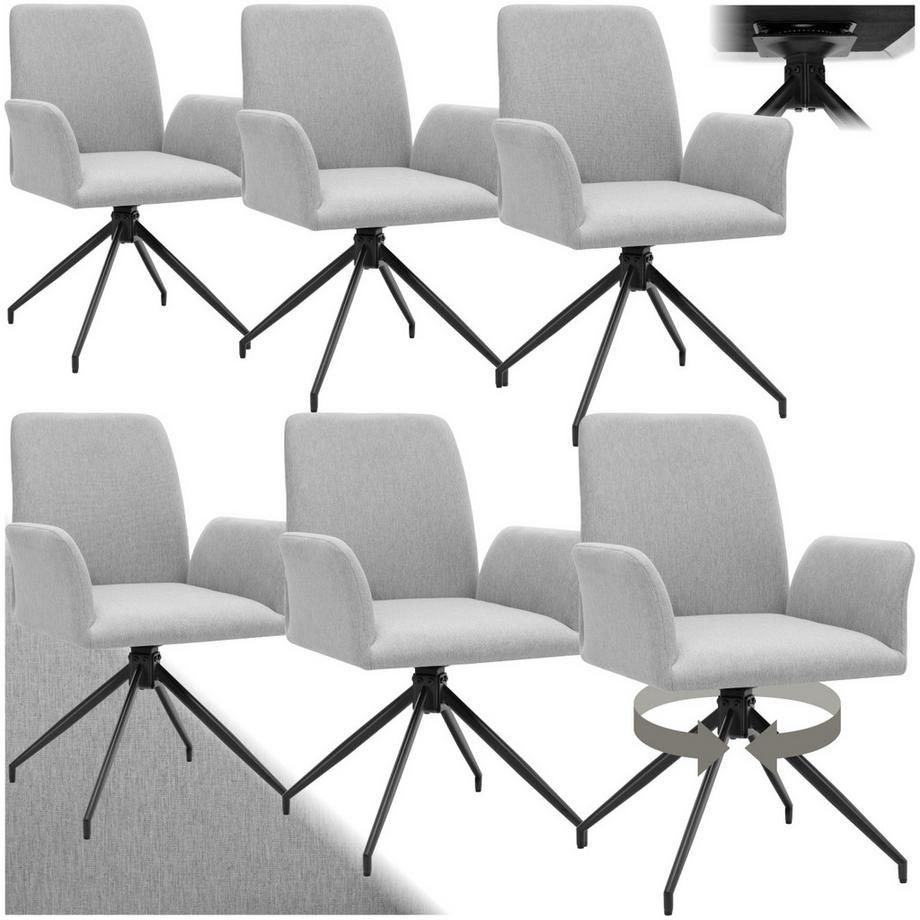 Chaise de bureau pivotante DAYA tissu robuste et rembourré