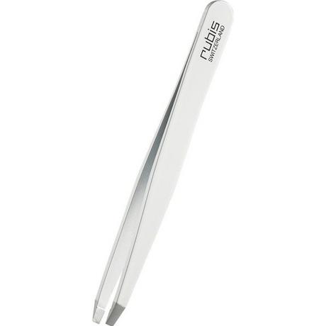 Rubis  Pinzette gerade, weiss, Inox 
