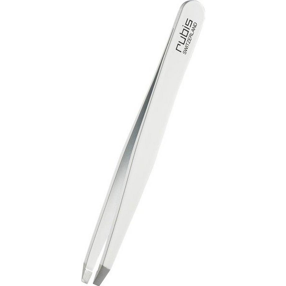 Pinzette gerade, weiss, Inox