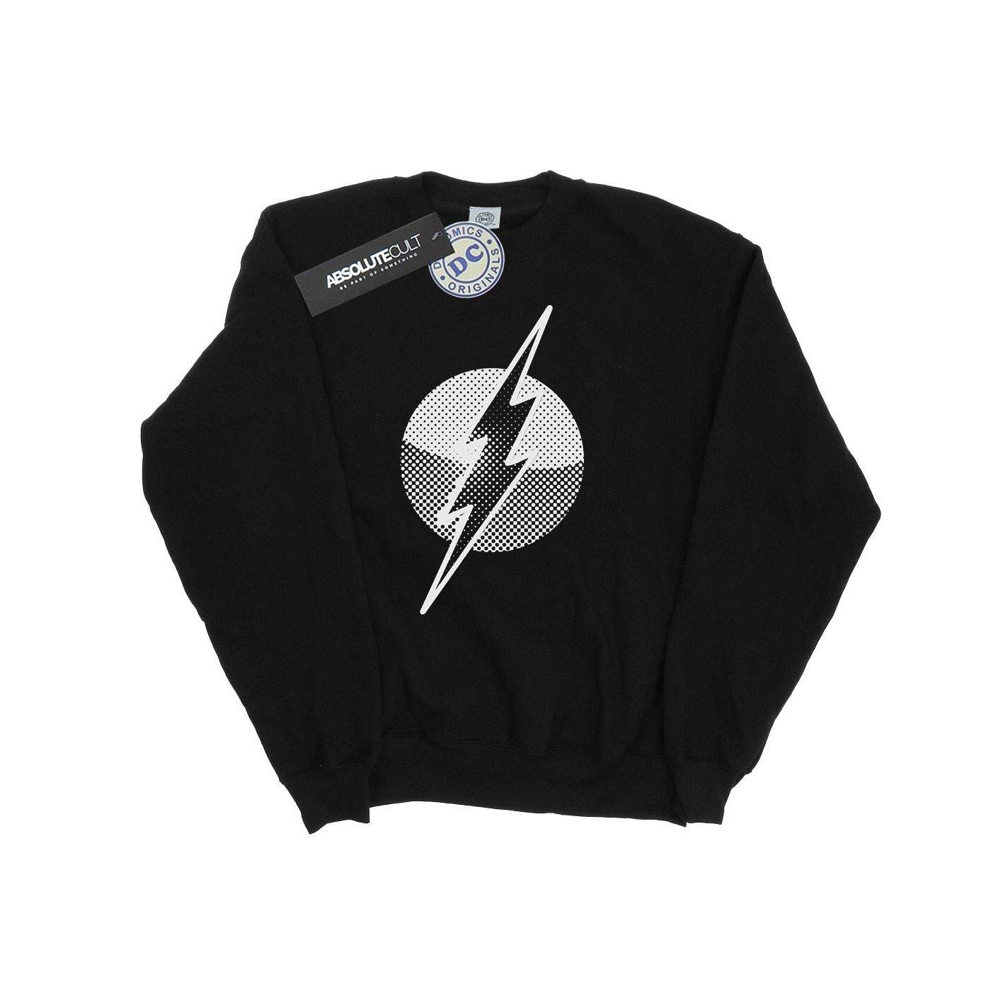 Image of Flash Spot Logo Sweatshirt Mädchen Schwarz 128