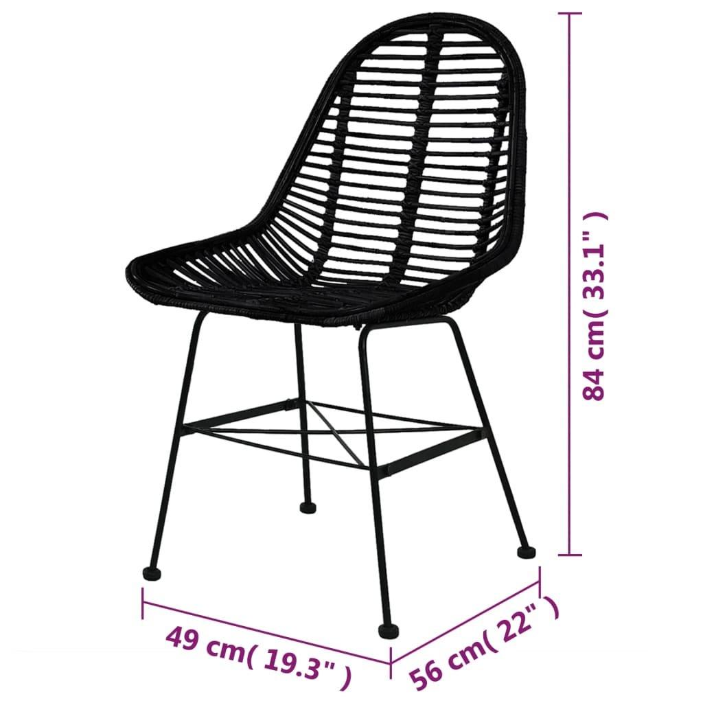 VidaXL Esszimmerstuhl rattan  