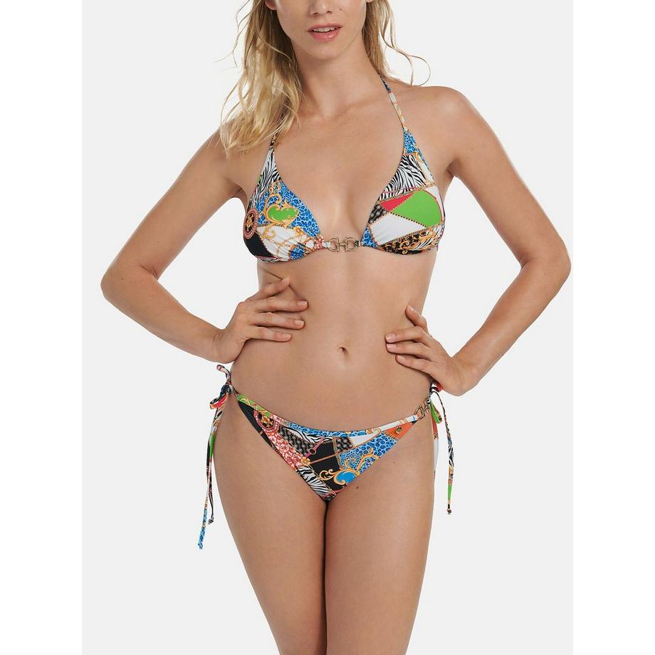 Lisca Olbia Bikini-Höschen niedrige Taille mit Ringelmuster  