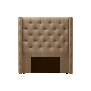 Vente-unique Testata letto trapuntata 100 cm Tessuto Beige - MASSIMO  