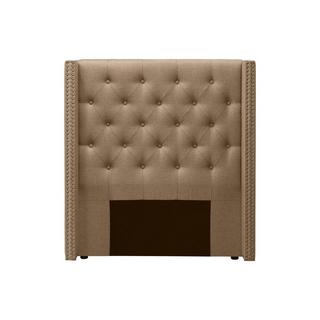 Vente-unique Testata letto trapuntata 100 cm Tessuto Beige - MASSIMO  