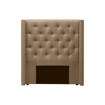 Testata letto trapuntata 100 cm Tessuto Beige - MASSIMO