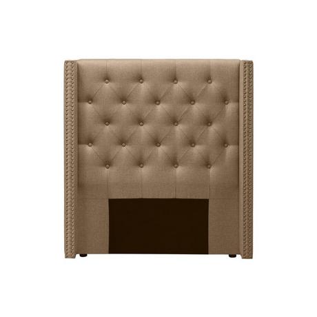 Vente-unique Testata letto trapuntata 100 cm Tessuto Beige - MASSIMO  