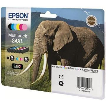 Elephant Multipack 6-colours 24XL Claria Photo HD Ink