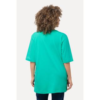 Ulla Popken  T-shirt dalle linee morbide con scollo a V e mezze maniche 