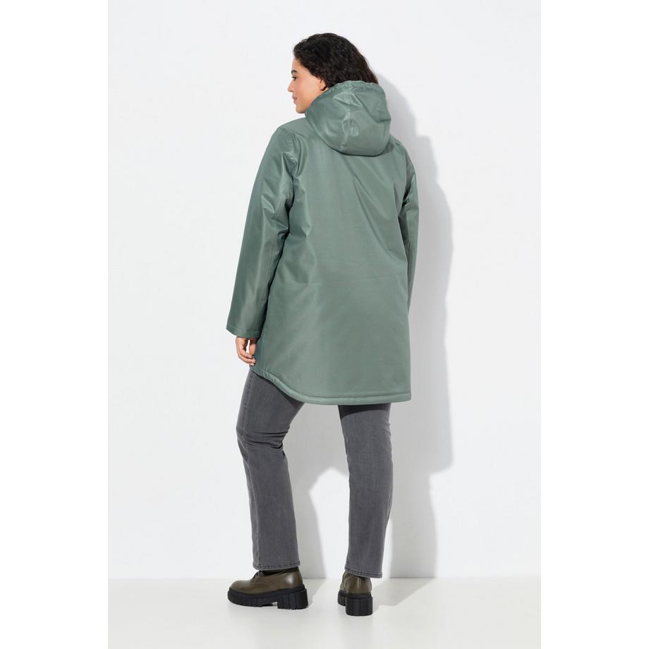 Ulla Popken HYPRAR Wasserdichte Steppjacke Funktionsjacke Teddyfleece  