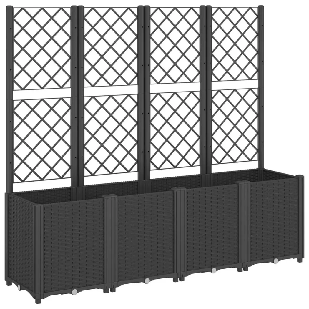 VidaXL - Pflanzgefäß polypropylen, One Size, Schwarz