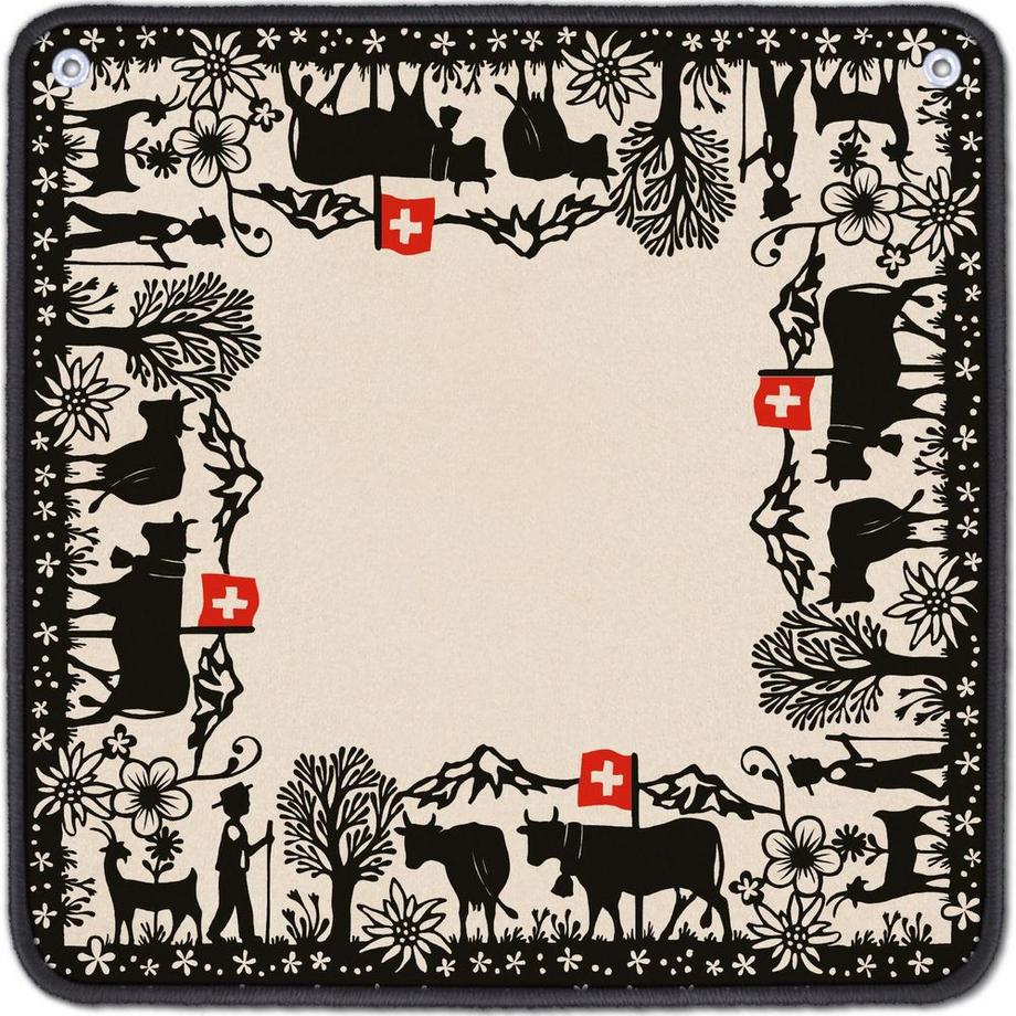 Carta.Media  Spiele Jassteppich Scherenschnitt 