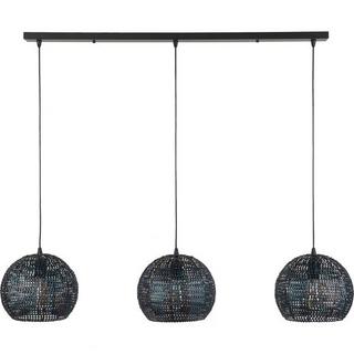 mutoni Lampe suspendue 3x 26x26 armure demi-ronde brun noir  