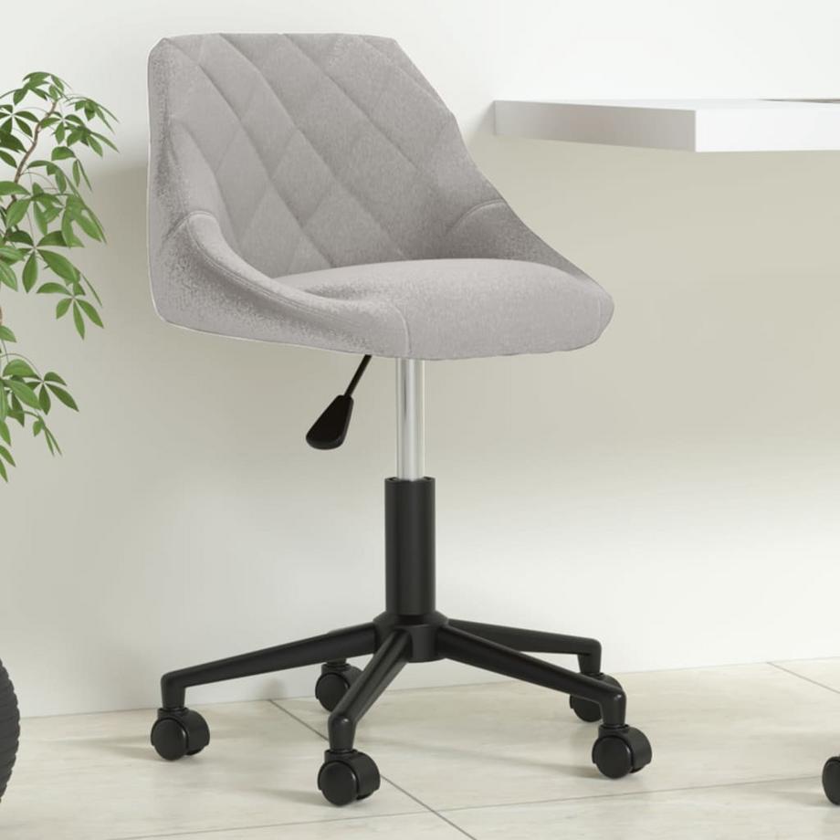 VidaXL Chaise de bureau pivotante velours  